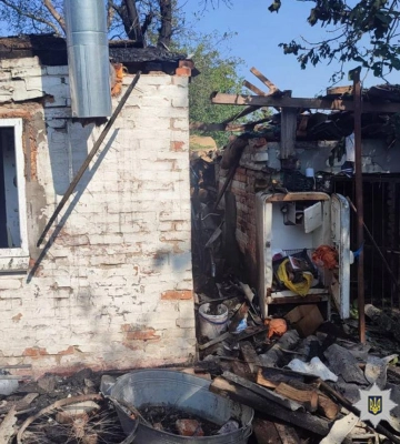 Наслідки російської атаки: у Черкаській області сталася пожежа (ФОТО)