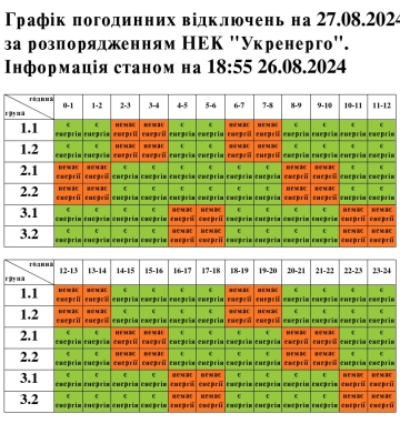 Графіки відключень світла у Львові на 26 серпня