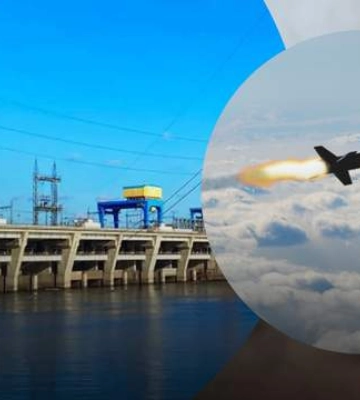 Київська ГЕС зазнала російської ракетної атаки