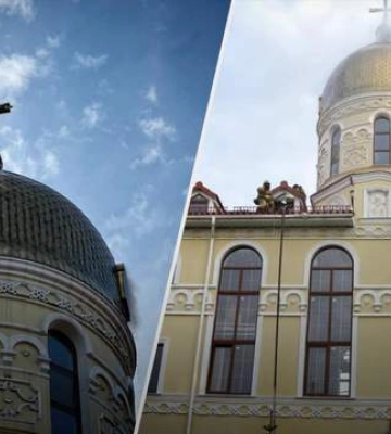 Молния попала в купол: в Одессе вспыхнул пожар в монастыре