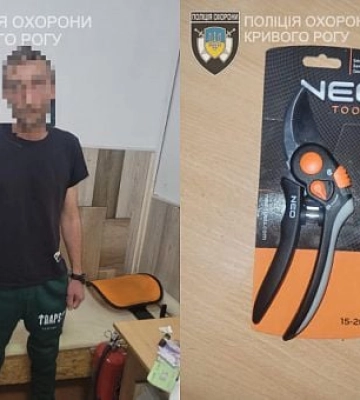 Крадіжка з  магазину: криворізька поліція затримала підозрюваного