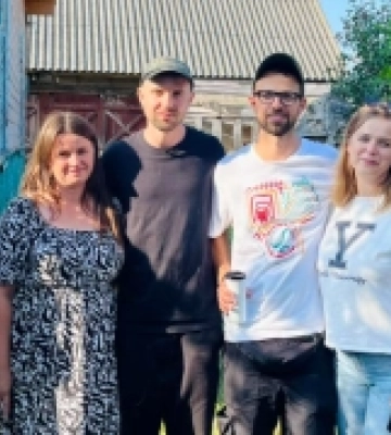 У село на Волині приїхали відомі блогери Міша Кацурін та Антон Птушкін