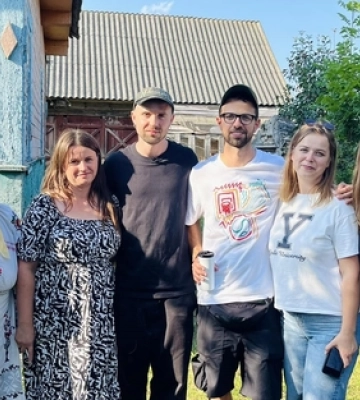 У село на Волині приїхали відомі блогери Міша Кацурін та Антон Птушкін