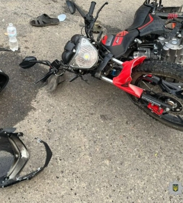 В ДТП у Білгород-Дністровському районі постраждав неповнолітній мотоцикліст