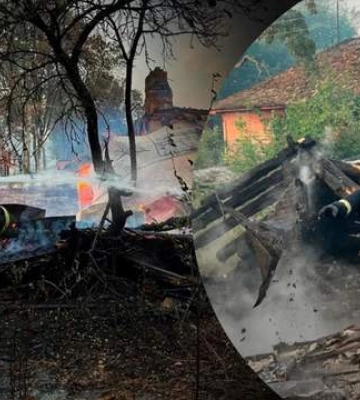 На Чернігівщині через артобстріл РФ згоріла майже половина села