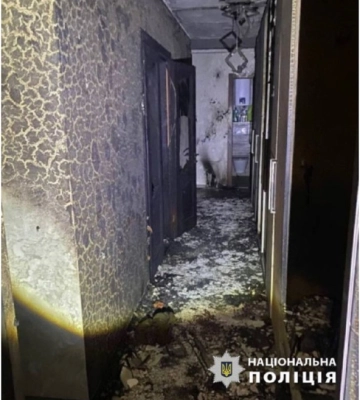 У Вишневому під час пожежі постраждали жінка та дитина