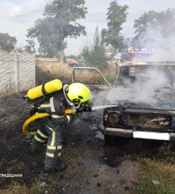 В Олександрії згорів автомобіль