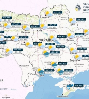 Погода на 30 серпня в Україні: сухо та спекотно