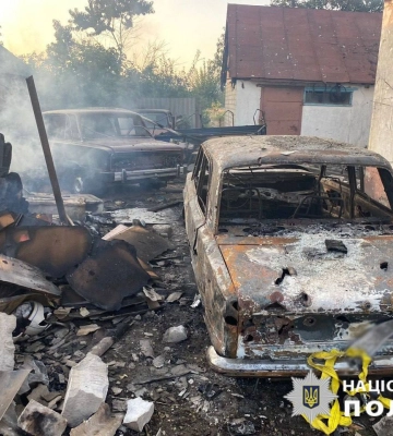 Армія рф вранці тричі обстріляла пожежно-рятувальну частину в Нікополі
