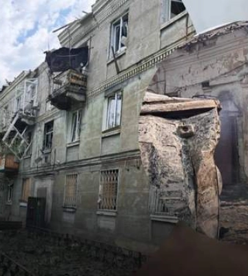 Враг попал по 3-этажке и админзданию в Курахово: есть раненые, под завалами – люди