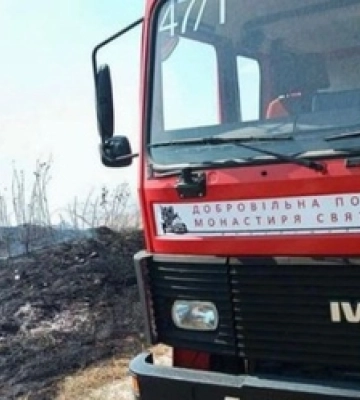 У селі біля Луцька загорівся сухостій 