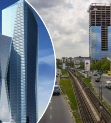 У розпал війни у Києві на аукціоні продають недобудований хмарочос Sky Towers