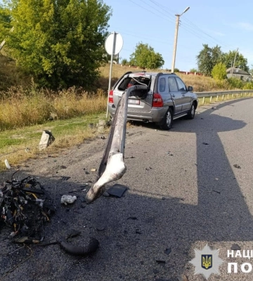 Автомобіль в’їхав у відбійник: на Звенигородщині сталася смертельна аварія