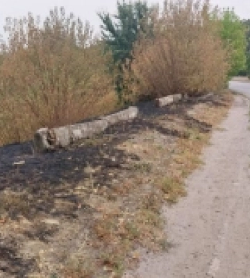 На Кіровоградщині біля залізниці сталося дві пожежі: горіла суха трава