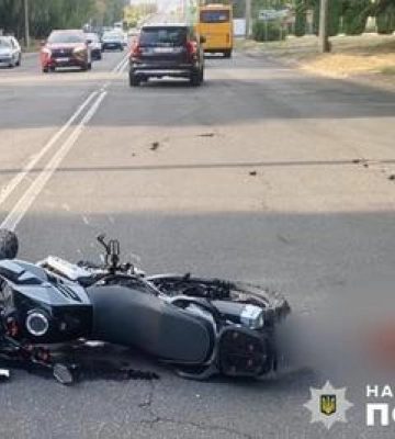 У Полтаві сталась ДТП за участю 14-літнього мотоцикліста