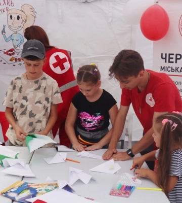 Для дітей у Черкасах організували розважально-просвітницький захід