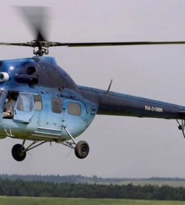 В Харькове во время тренировочного полета разбился вертолет Ми-2