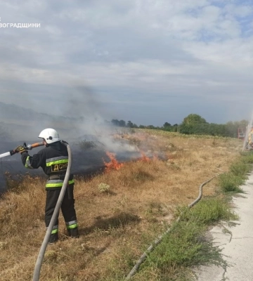 Протягом доби рятувальники здолали 39 пожеж в екосистемі Кіровоградщини (ФОТОФАКТ)