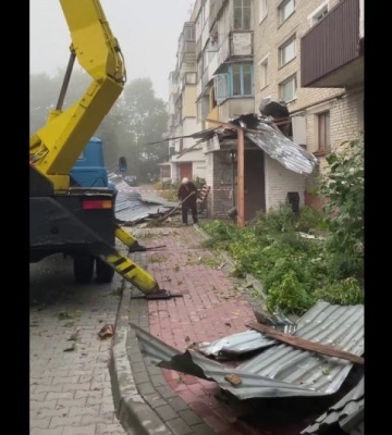 У Володимирі розбирають завали після негоди (відео)