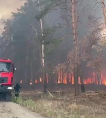 Масштабна пожежа у нацпарку &quot;Святі гори&quot; знищила 1500 га лісу, вогонь перекинувся на будинки - Міндовкілля