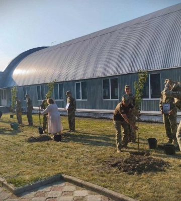 На Рівненщині у військовому ліцеї створили Алею пам`яті