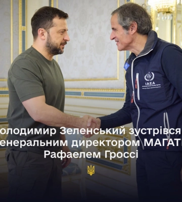 Зустріч Зеленського з Гроссі: є нові домовленості щодо ядерної безпеки в Україні