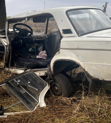 На Одещині автомобіль врізався в дерево, є постраждала