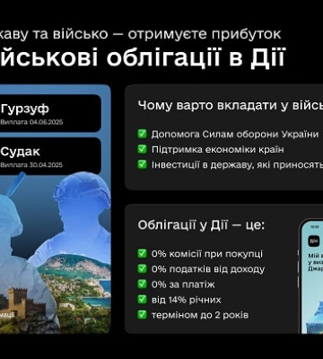 У Дії з’явилися військові облігації на честь міст на українському узбережжі