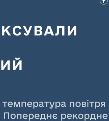 У Львові зафіксували черговий температурний рекорд