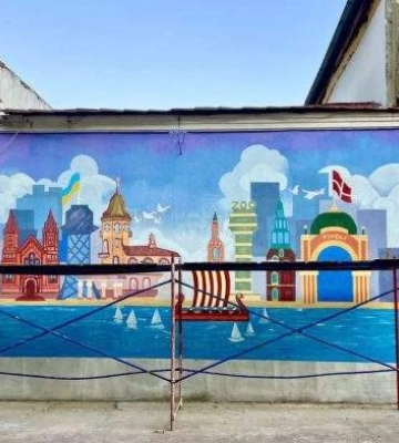 У Миколаєві зʼявився мурал про партнерство з Данським Королівством