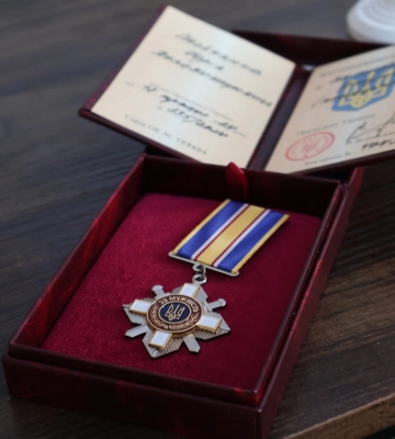 Вдові підполковника поліції з Ківерців вручили його посмертний орден