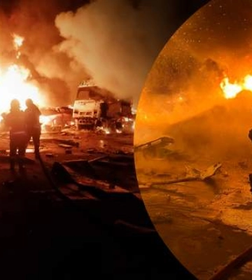 В ГСЧС показали последствия атаки &quot;Шахедов&quot; на Мурованое во Львовской области