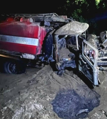 На Донеччині підірвалася пожежна автоцистерна, травмовані троє рятувальників