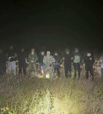 На Одещині затримали 12 порушників, які вночі намагалися незаконно перетнути кордон
