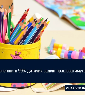 Майже всі дитсадки на Рівненщині працюватимуть очно чи за змішаною формою