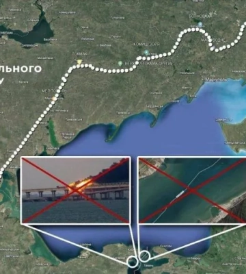 Окупанти шукають баржі, щоб замінити залізничні пороми - Спротив