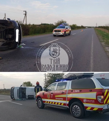 На Волині вантажівка в’їхала в легковик: четверо осіб госпіталізували