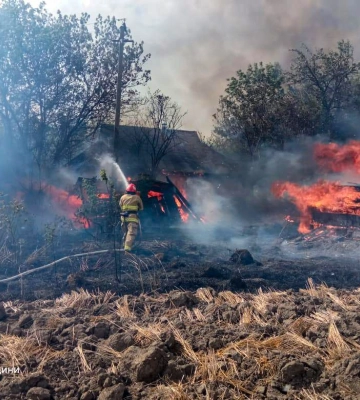 На Золотоніщині гасили 11 пожеж упродовж доби