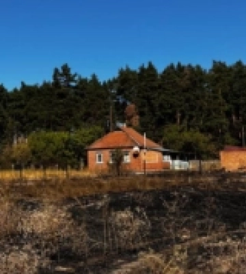 На Полтавщині сталася масштабна пожежа
