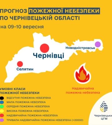 Синоптики попереджають жителів Буковини про ризики виникнення пожеж