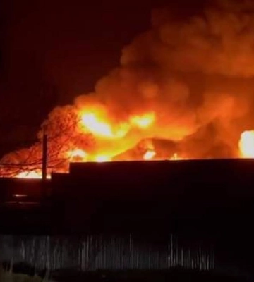 У Рівному горіло складське приміщення
