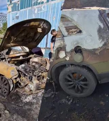 В Днепре сожгли авто военнослужащей 93 ОМБр &quot;Холодный Яр&quot; Алины Карнауховой