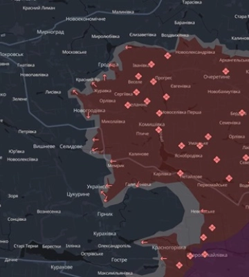 Росіяни продовжують просуватись під Вугледаром: ворог захопив Водяне, - DeepState. КАРТА
