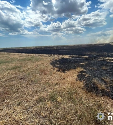 У Білгород-Дністровському районі судитимуть аграрія, який підпалив свої землі, аби не витрачатися на прибирання технікою