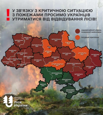 «Ситуація на Харківщині критична» – лісівники про масштабні пожежі