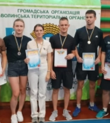 Громада з Волині взяла участь у змаганнях з настільного тенісу