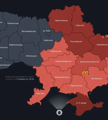 Повітряні Сили попереджають про загрозу балістичних ударів з півдня