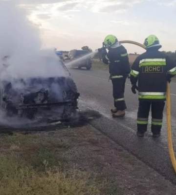 На Кіровоградщині згорів Peugeot