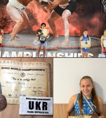 Сумоїстка з Рівненщини стала бронзовою призеркою чемпіонату світу в Польщі