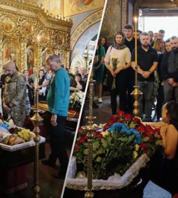 У Києві попрощалися із військовим та радником голови Мінстратегпрому і його дружиною